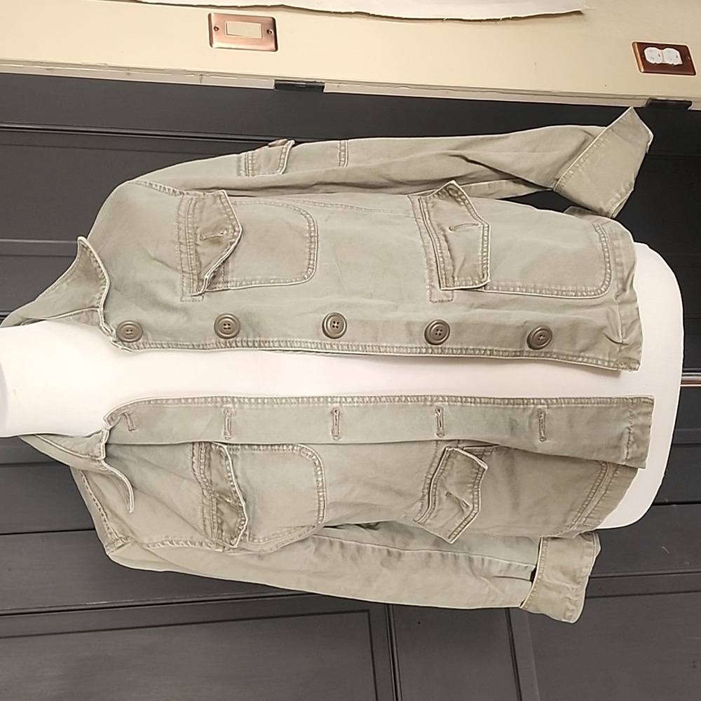 J crew army green utility jacket